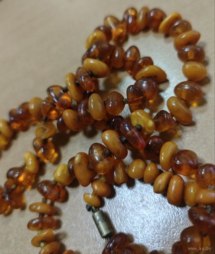 Янтарные бусы. СССР. 80см