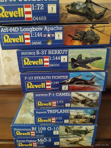 Revell ,Сборные модели  одним лотом 8 моделей