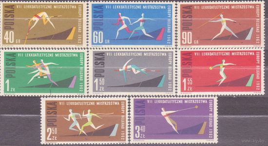 Польша 1962. Спорт Чемпионат Европы по легкой атлетике в Белграде, Югославия **(НОЯ