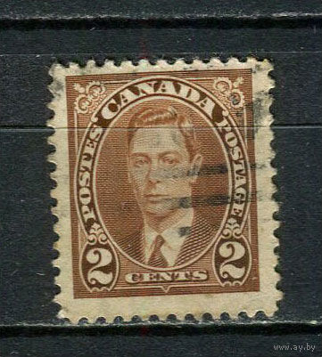Канада - 1937 - Король Гекорг VI 2С - [Mi.198A] - 1 марка. Гашеная.  (Лот 25DZ)-T5P4