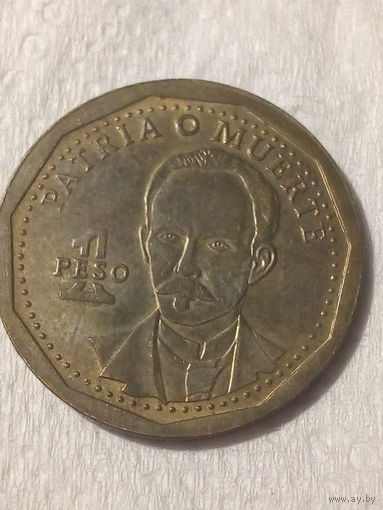 1 песо Куба 2015 год