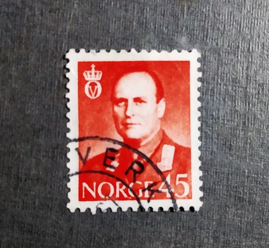 Марка Норвегия 1958 Король