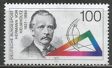 ФРГ. 100 лет со дня рождения Г.Гельмгольца. Учёный. 1994г. Mi#1752.