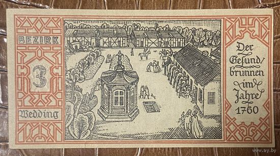 Нотгельд 50 пфеннигов 1921 год. Берлин. Веймарская республика