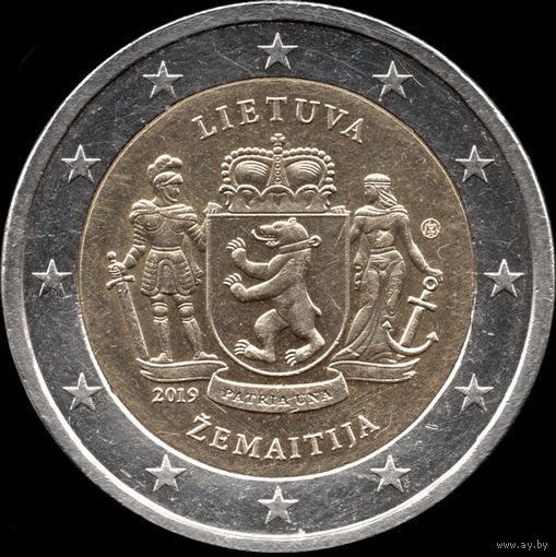 Литва 2 евро 2019 г. "Жемайтия" UC#107 (17-44)