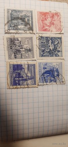 Марки Австрия 1962 год