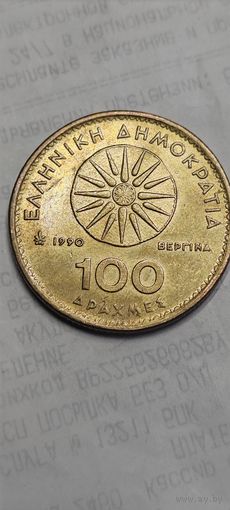 Греция 100 драхм 1990
