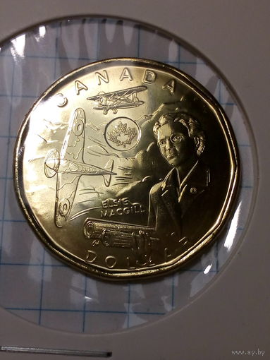 1 доллар Канада 2023  год самолёт