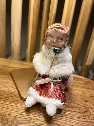 Ватная игрушка под ёлку