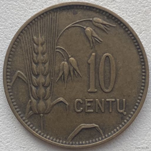 Литва 10 центов 1925 г.