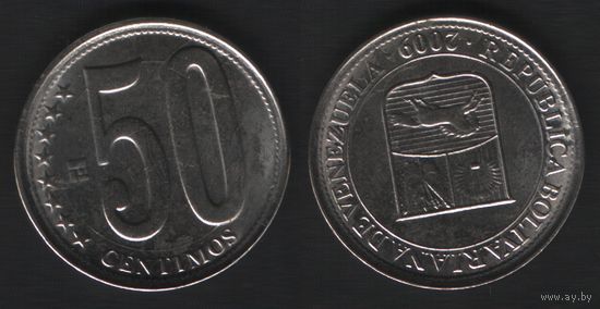 Венесуэла _y92 50 сентимо 2009 год (6873_