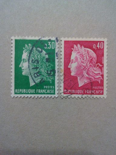 Франция. Стандарт. 1969г. полная серия гашеная