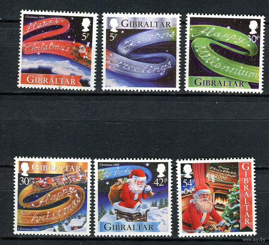 Гибралтар - 1999 - Рождество и Новый год - [Mi. 895-900] - полная серия - 6 марок. MNH.