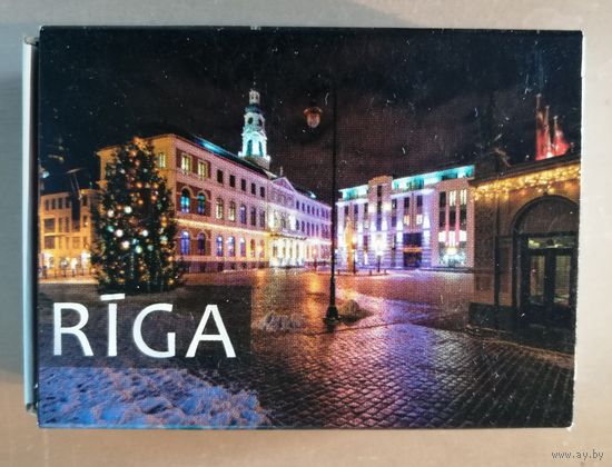 Латвия, города на спичечных коробках, Рига, 7 х 5 х 2 см, спички