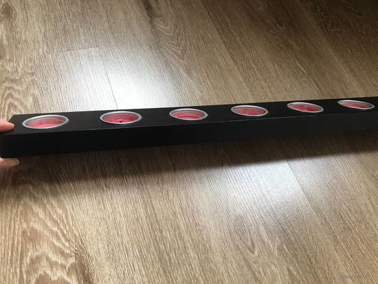 Подсвечник IKEA HOLLARE (ХОЛЛАРЕ) на 7 свечей, массив дерева, 56 см