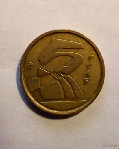 Испания 5 песет 1991 г