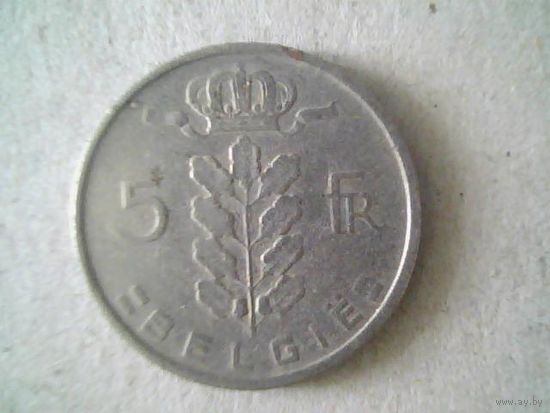 Монеты. Бельгия 5 франков 1950