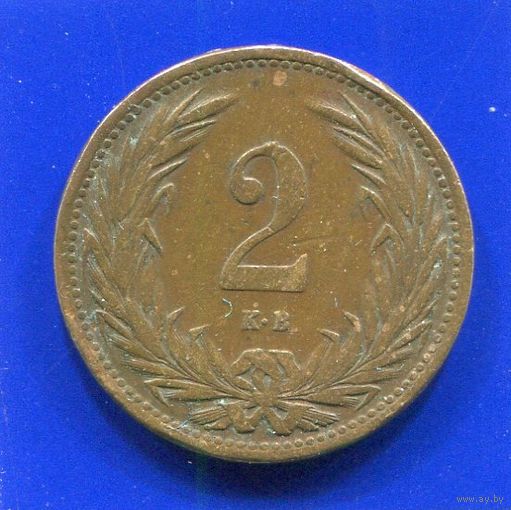 Венгрия 2 филлера 1914