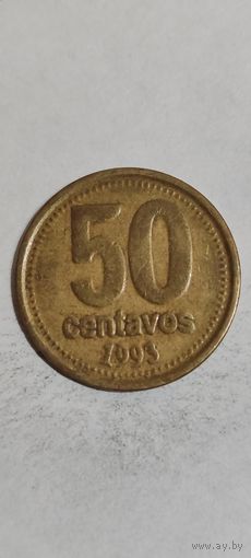 Аргентина 50 сентавос 1993