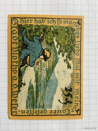 25 пфеннингов (нотгельды) 1921 г. Германия.