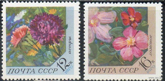 Цветы СССР 1970 год (3946 3947)