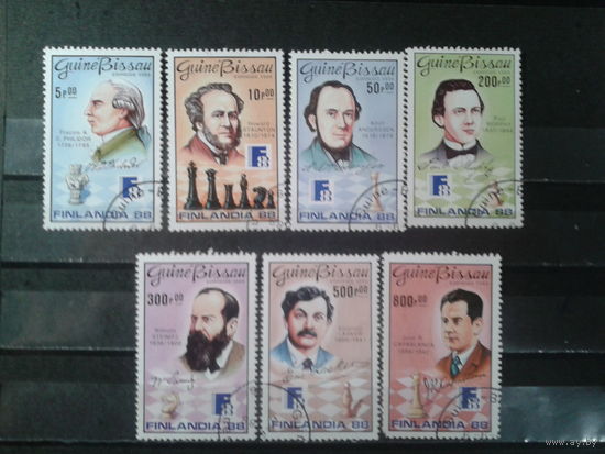 Гвинея Бисау, 1988. Шахматисты, полная серия