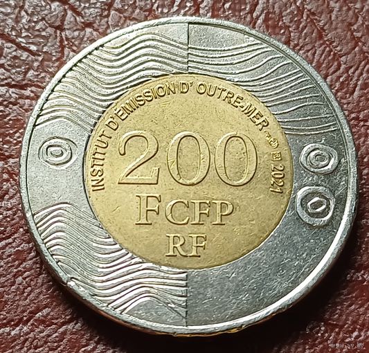Французские тихоокеанские территории 200 франков, 2021    ( 2-8-7 )