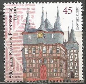 Германия. 500 лет мэрии Франкенберга. 2009г. Mi#2715.