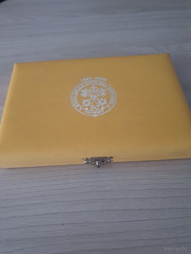 Ватикан 2009 официальный PROOF набор монет евро (8 монет, от 1 цента до 2 евро)