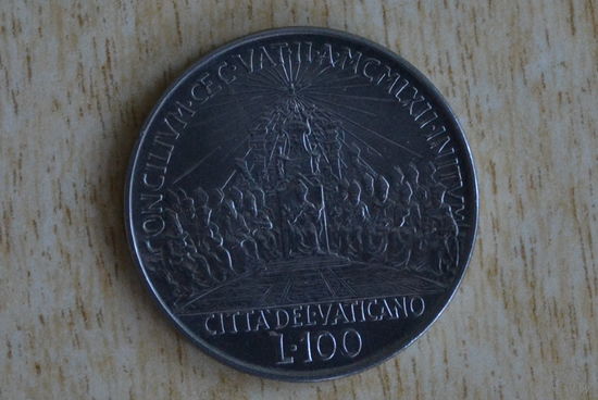 Ватикан 100 лир 1962