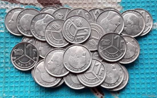 Бельгия 1 франк. Корона.
