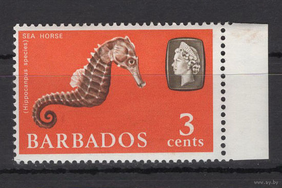 Барбадос 1965** Морской конек SG#324