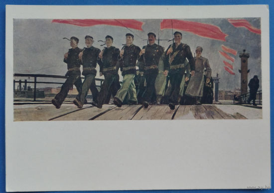 Дейнека А. Левый марш. Соцреализм. 1960 г. Чистая
