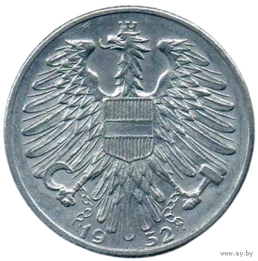 Территория Военной Администрации в Австрии (Австрия). 5 шиллингов 1952.