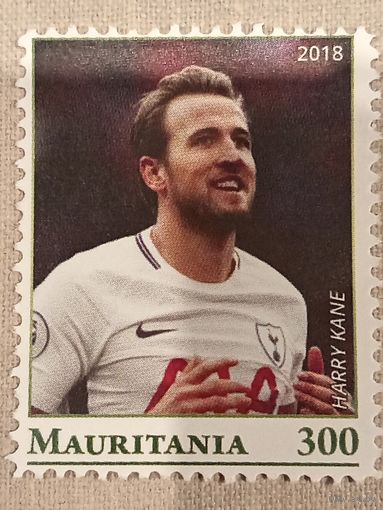 Мавритания 2018. Футбол. Harry Kane. Марка из серии