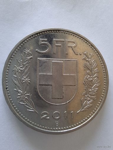 5 франков Швейцария 2011