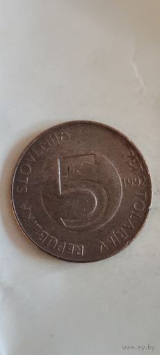 Словения 5 толар 1992