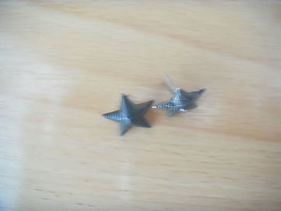 ВС РБ 2 звездочки большие защитного цвета разные стальная и аллюминивая