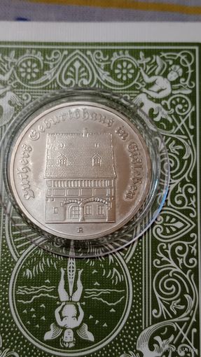 ГДР 5 марок 1983 дом Лютера