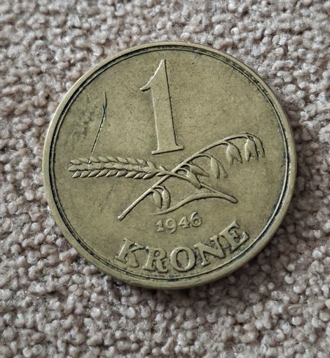 Дания 1 крона, 1946