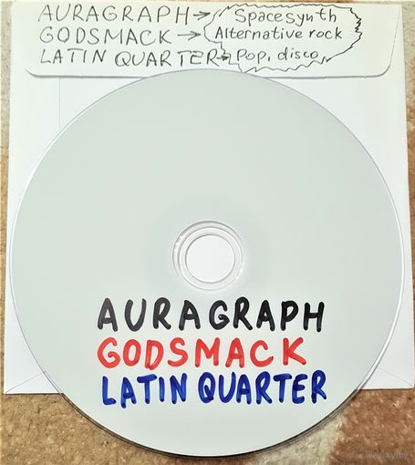 DVD MP3 - дискография AURAGRAPH (Spacesynth), GODSMACK (Alternative rock), LATIN QUARTER (Pop-rock) - 1 DVD