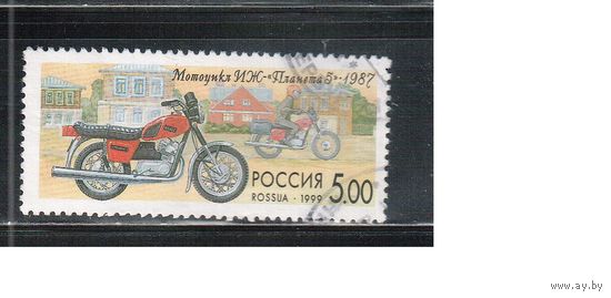 Россия-1999  ,  гаш.,  Мотоциклы(1)