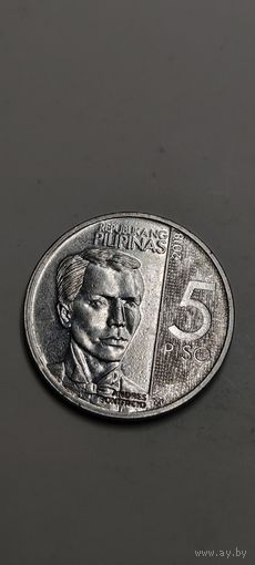 Филиппины 5 писо 2018