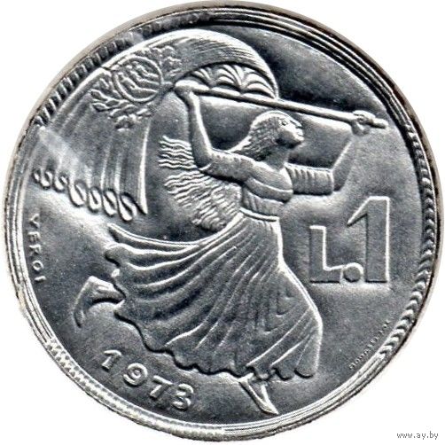 Сан-Марино 1 лира, 1973 UNC