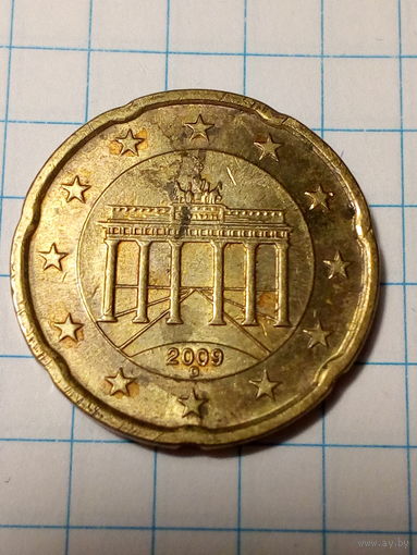 20 евроцентов Германия 2009 D  год