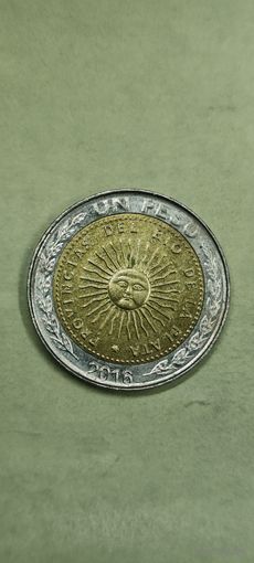 Аргентина 1 песо 2016