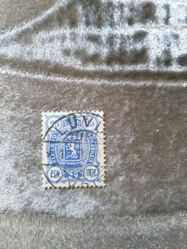 1889 Россия Великое княжество Финляндское мих 31 зуб 14 на 13 герб (5-6)