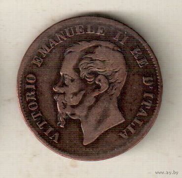 Италия 5 чентезимо 1861