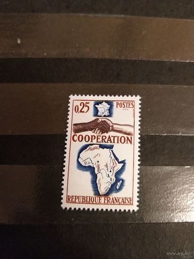 1964 Франция кооперация чистая клей MNH** выпускалась одиночкой 4-5