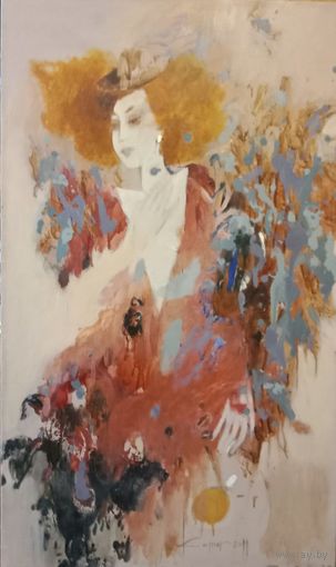 Картина Комар Людмила "Сухие листья", 80х50см. х.м.